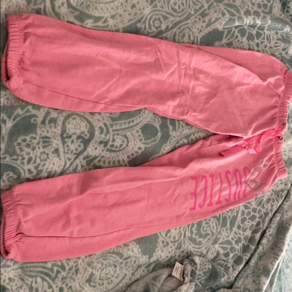 These sweat pants are soft and great for lounging.